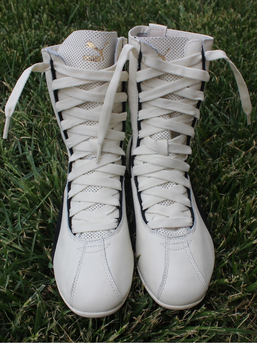 Puma Women's Eskiva Hi "Whisper White" Sneakers Sz 7